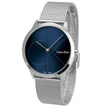 Calvin Klein Minimal Blue Dial Silver Mesh Bracelet Watch for Women - K3M2212N Buy Now By Calvin Klein