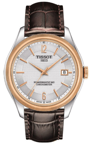 Tissot T Classic Ballade Powermatic 80 Lady Silver Dial Brown Leather Strap Watch For Women - T108.408.26.037.00 Buy Now By Tissot