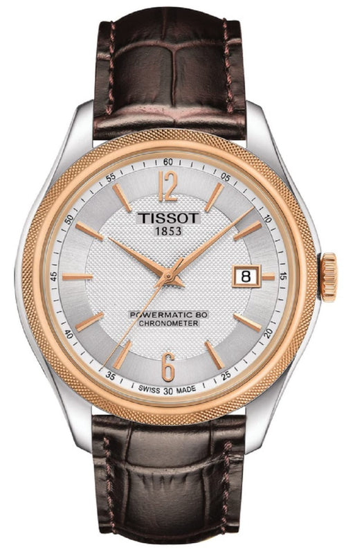 Tissot T Classic Ballade Powermatic 80 Lady Silver Dial Brown Leather Strap Watch For Women - T108.408.26.037.00 Buy Now By Tissot