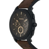 Fossil Machine Flight Chronograph Brown Dial Brown Leather Strap Watch for Men - FS4656 Buy Now By Fossil