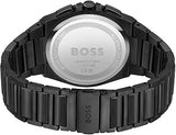 Hugo Boss Steer Chronograph Brown Dial Black Steel Strap Watch For Men - 1514043 Buy Now By Hugo Boss