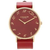 Coach Perry Red Dial Red Leather Strap Watch for Women - 14503852 Buy Now By Coach