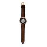 Fossil Neutra Automatic Skeleton Black Dial Brown Leather Strap Watch for Men - ME3195 Buy Now By Fossil