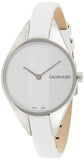 Calvin Klein Rebel White Dial White Leather Strap Watch for Women - K8P231L6 Buy Now By Calvin Klein
