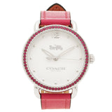 Coach Delancey White Dial Red Leather Strap Watch for Women - 14502879 Buy Now By Coach