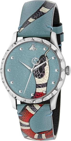 Gucci G Timeless Quartz Blue Dial Blue Leather Strap Watch For Men - YA1264080 Buy Now By Gucci