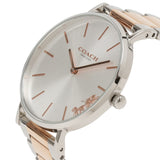 Coach Perry Silver Dial Two Tone Steel Strap Watch for Women - 14503346 Buy Now By Coach