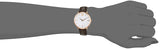Movado Ultra Slim Silver Dial Brown Leather Strap Watch For Women - 0607093 Buy Now By Movado