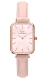 Daniel Wellington Quadro Pressed Mother of Pearl Pink Dial Pink Leather Strap Watch For Women - DW00100508 Buy Now By Daniel Wellington