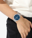 Hugo Boss Gregor Chronograph Blue Dial Silver Mesh Bracelet Watch For Men - 1514052 Buy Now By Hugo Boss