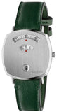 Gucci Grip Quartz Silver Dial Green Leather Strap Unisex Watch - YA157406 Buy Now By Gucci