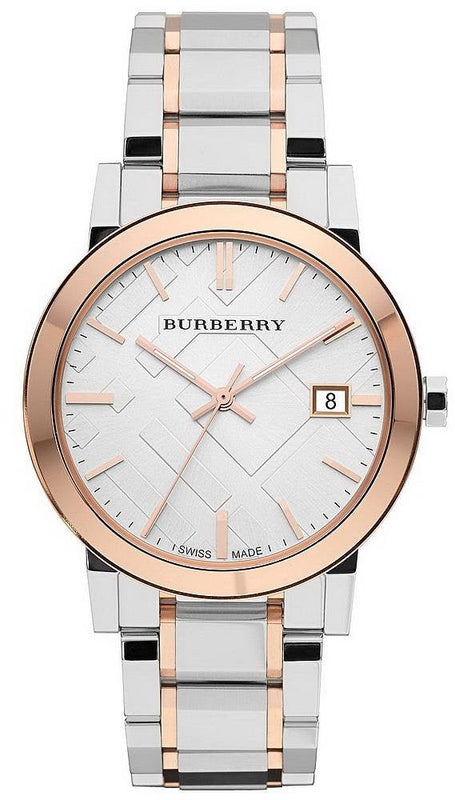 Burberry The City White Dial Two Tone Steel Strap Watch for Women - BU9006 Buy Now By Burberry