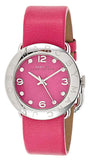 Marc Jacobs Amy Pop Pink Dial Pink Leather Strap Watch for Women - MBM1286