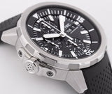 IWC Aquatimer Chronograph Black Dial Black Leather Strap Watch for Men - IW376803 Buy Now By IWC