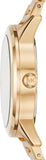 Michael Kors Hartman Analog Quartz Black Dial Gold Steel Strap Watch For Women - MK3647 Buy Now By Michael Kors