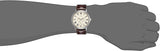 Guess Wafer Quartz White Dial Brown Leather Strap Watch For Men - W70016G2 Buy Now By Guess