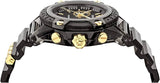 Versace Icon Active Chronograph Black Dial Black Steel Strap Watch for Men - VEZ700421 Buy Now By Versace