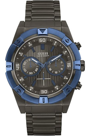 Guess Sport Analog Grey Dial Grey Steel Strap Watch for Men - W0377G5 Buy Now By Guess