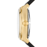 Fossil Everett Automatic Skeleton Black Dial Black Leather Strap Watch for Men - ME3208 Buy Now By Fossil