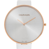Calvin Klein Full Moon White Dial White Leather Strap Watch for Women - K8Y236L6 Buy Now By Calvin Klein