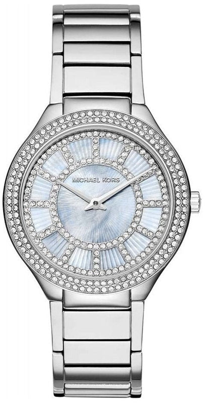 Michael Kors Kerry Mother of Pearl Dial Silver Stainless Steel Strap Watch for Women - MK3395 Buy Now By Michael Kors