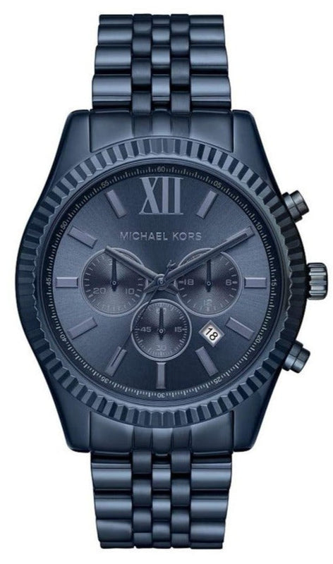 Michael Kors Lexington Chronograph Blue Dial Blue Steel Strap Watch for Men - MK8480 Buy Now By Michael Kors