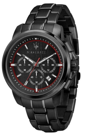Maserati Successo 44mm Black Dial Black Steel Strap Watch For Men - R8873621014 Buy Now By Maserati