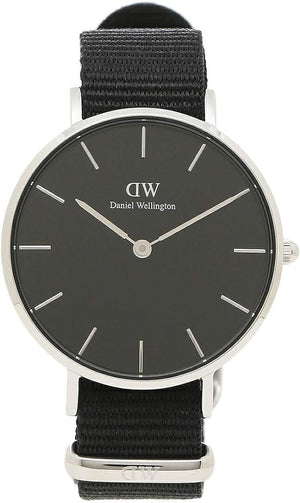 Daniel Wellington Classic Bayswater Black Dial Black NATO Strap Watch For Women - DW00100282 Buy Now By Daniel Wellington