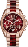Michael Kors Bradshaw Burgundy Dial Two Tone Steel Strap Watch for Women - MK6270 Buy Now By Michael Kors