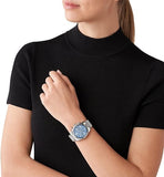 Michael Kors Lexington Chronograph Blue Dial Silver Steel Strap Watch For Women - MK7215 Buy Now By Michael Kors