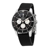 Breitling Superocean Heritage B01 Chronograph 44 Black Dial Black Mesh Bracelet Watch for Men - AB0162121B1S1 Buy Now By Breitling