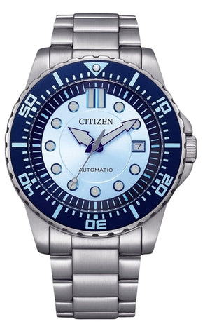 Citizen Mechanical Automatic Blue Dial Silver Steel Strap Watch for Men - NJ0178-81M Buy Now By Citizen