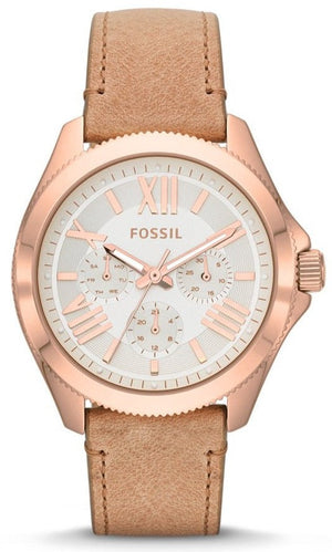 Fossil Cecile White Dial Beige Leather Strap Watch for Women - AM4532 Buy Now By Fossil
