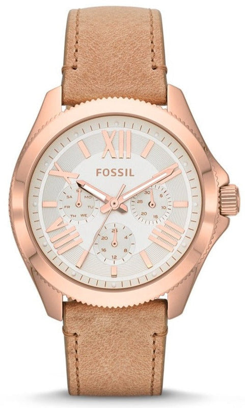 Fossil Cecile White Dial Beige Leather Strap Watch for Women - AM4532 Buy Now By Fossil