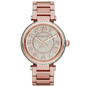Michael Kors Skylar Rose Gold Dial Rose Gold Steel Strap Watch for Women - MK5868 Buy Now By Michael Kors