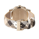 Burberry The City White Dial Haymarket Beige Leather Strap Watch for Women - BU9752 Buy Now By Burberry