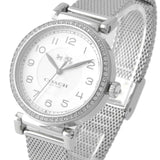 Coach Madison White Dial Silver Mesh Bracelet Watch for Women - 14502651 Buy Now By Coach