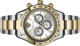 Versace Classic Chronograph Quartz Silver Dial Two Tone Steel Strap Watch For Men - VEV700519 Buy Now By Versace