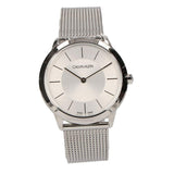 Calvin Klein Minimal White Dial Silver Mesh Bracelet Watch for Men - K3M22126 Buy Now By Calvin Klein