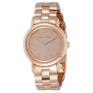 Marc Jacobs Marci Rose Gold Dial Rose Gold Steel Strap Watch for Women - MBM3099 Buy Now By Marc Jacobs