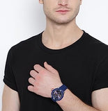 Guess Trade Blue Dial Blue Silicone Strap Watch for Men - W0967G2 Buy Now By Guess