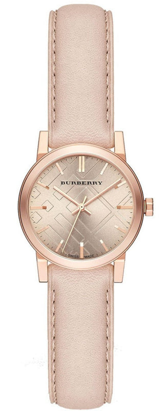 Burberry The City Gold Dial Beige Leather Strap Watch for Women - BU9210 Buy Now By Burberry
