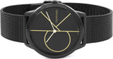 Calvin Klein Minimal Black Dial Black Mesh Bracelet Watch for Men - K3M214X1 Buy Now By Calvin Klein