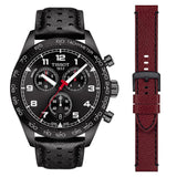 Tissot T Sport PRS 516 Chronograph Black Dial Black Leather Strap Watch for Men - T131.617.36.052.00 Buy Now By Tissot