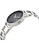 Calvin Klein Stately Black Dial Silver Steel Strap Watch for Women - K3G2312S Buy Now By Calvin Klein
