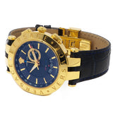Versace Race GMT Blue Dial Blue Leather Strap Watch For Men - 29G70D282 Buy Now By Versace