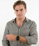 Michael Kors Slim Runway Black Dial Black Leather Strap Watch For Men - MK8908 Buy Now By Michael Kors