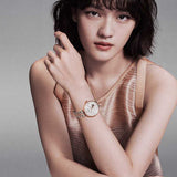 Emporio Armani Meccanico Automatic Mother of Pearl Dial Two Tone Steel Strap Watch For Women - AR60049 Buy Now By Emporio Armani