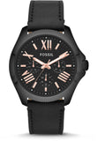 Fossil Cecile Multifunction Black Dial Black Leather Strap Watch for Men - AM4523 Buy Now By Fossil