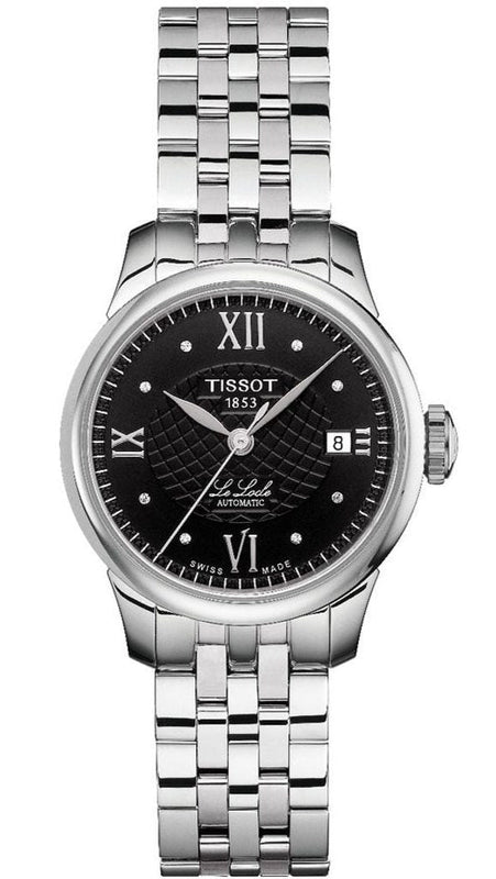 Tissot Le Locle Automatic Lady Black Dial Silver Steel Strap Watch For Women - T41.1.183.56 Buy Now By Tissot